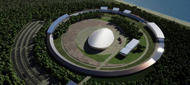 소형모듈원자로(SMR)는 기존 원전보다 출력 규모는 작지만 안정성이 높은 차세대 원자로다. 사진은 국내서 추진 중인 혁신형 소형모듈원자로(i-SMR) 조감도. 한국수력원자력 제공