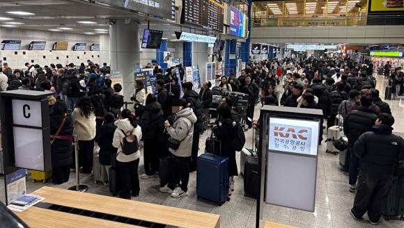 청주국제공항 에어로케이항공 수속 창구. [사진=에어로케이항공]