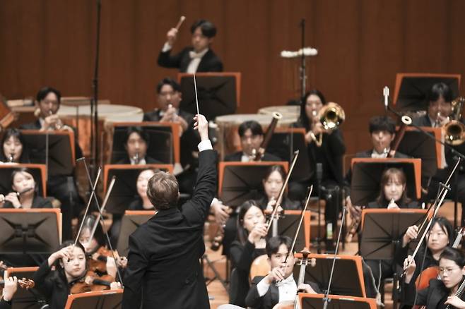 지난 11일 서울 서초구 예술의전당에서 열린 국립심포니오케스트라의 '제8대 음악감독 취임연주회'. /사진출처. 국립심포니.