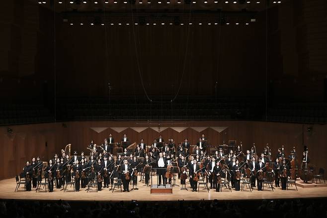 지난 11일 서울 서초구 예술의전당에서 열린 국립심포니오케스트라의 '제8대 음악감독 취임연주회'. /사진출처. 국립심포니.