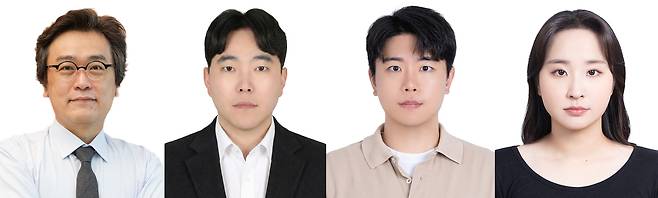 남정석(왼쪽부터) GIST 생명과학부 교수, 김형식 부산대학교 교수, 장태영·전소엘 GIST 석박통합과정생.[GIST 제공]
