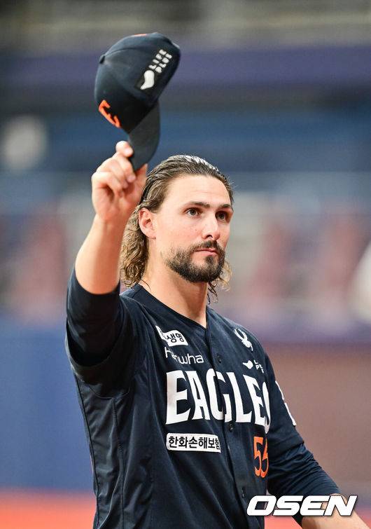 [OSEN=박준형 기자] 한화 시절 라언 와이스. 2025.05.11 /soul1014@osen.co.kr