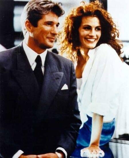 영화 '귀여운 여인'의 배우 리차드 기어(Richard gere)와 줄리아 로버츠(Julia Roberts). 터치스톤 픽처스