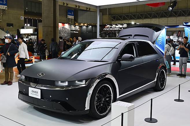 현대차가 TAS 2026에서 공개한 아이오닉 5 콘셉트 모델. 사진: 김학수 기자