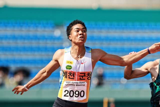 나이지리아 출신으로 국내에 귀화한 예천군청 소속 조엘 진. 예천군 제공