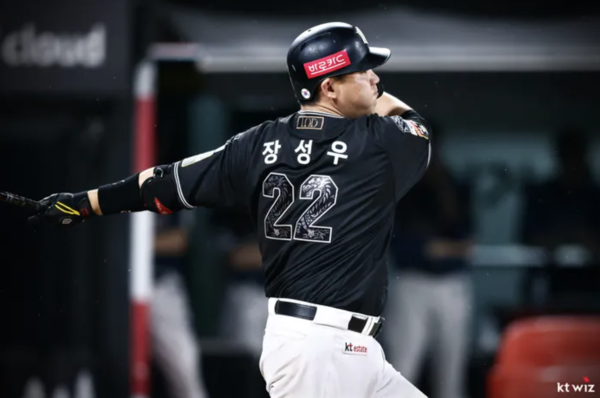 2타점을 올린 장성우(사진=KT)