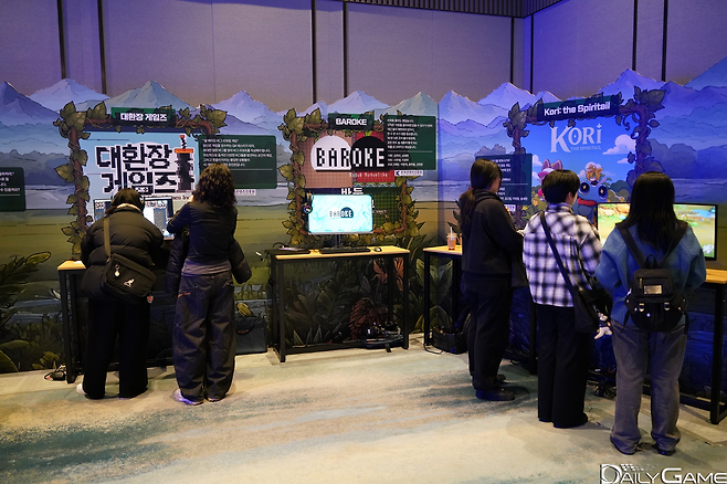 다양한 장르의 게임들이 높은 완성도로 선보여졌다.