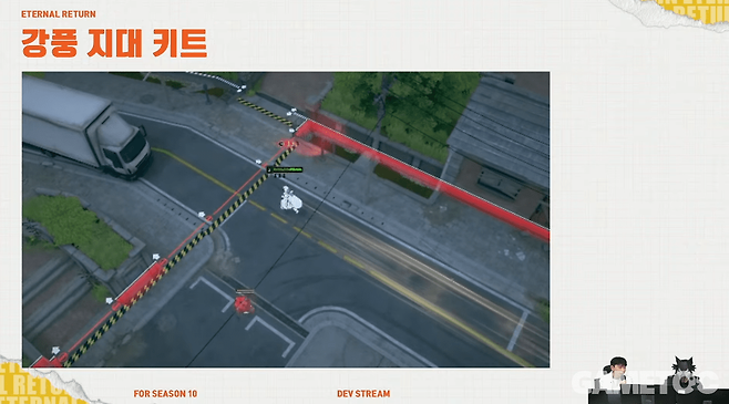 새로운 가젯으로 등장했던 강풍 키트 (사진= 이터널 리턴 공식 유튜브)