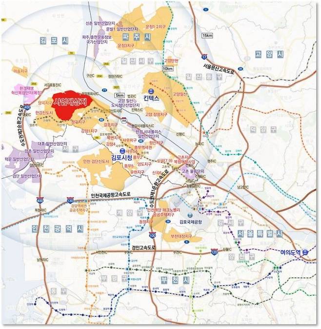 김포한강2지구 위치도. 김포시 제공