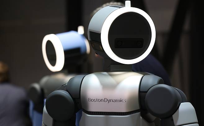 Hyundai Motor's general-purpose humanoid robot Atlas is showcased at CES 2026, Las Vegas, Jan. 6. (Yonhap)