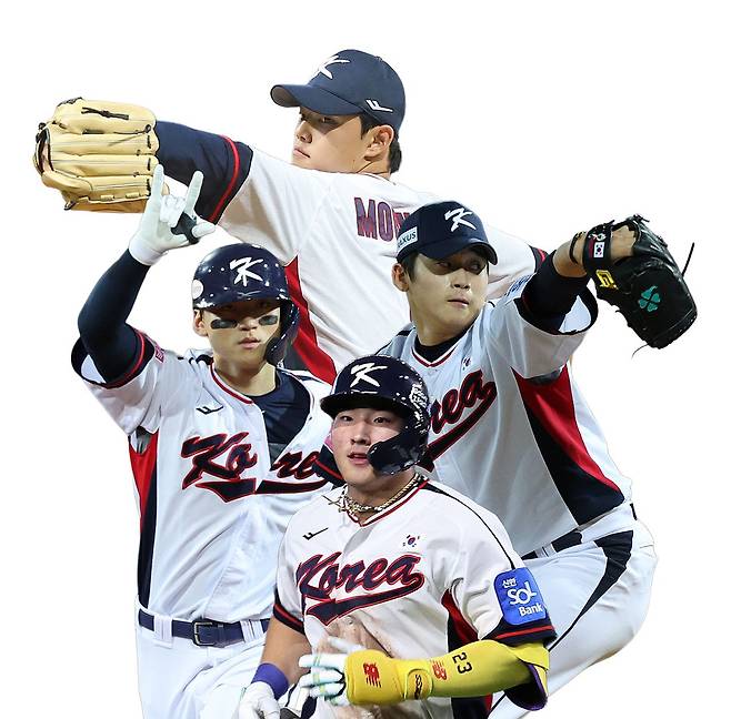 Kim Do-young, left; Moon Dong-ju, top; Park Young-hyun, right; Ahn Hyun-min, bottom [JOONGANG ILBO]