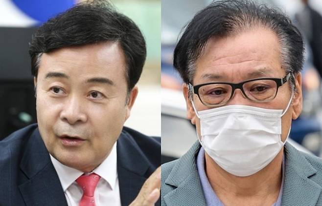 김성제 의왕시장·건진법사 전성배 씨. 연합뉴스