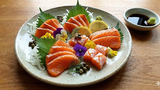 연어 100g에는 약 20g의 단백질이 들어 있다｜출처: Gemini 생성