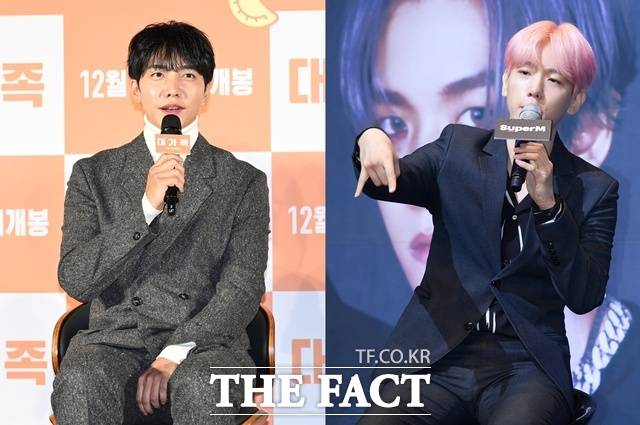 이승기(왼쪽)의 105억 전세를 기점으로 차가원 대표는 다른 세대들을 담보로 수십억 원을 추가로 대출 받았다. 백현의 160억 전세 후에는 라누보 1차 한 세대가 220억 원에 매물이 올라와 있다. /더팩트 DB