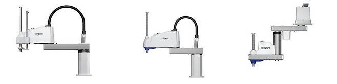 엡손 스카라로봇 신제품 LS50-C(왼쪽부터), LS20-C, RS6-C. 한국엡손 제공