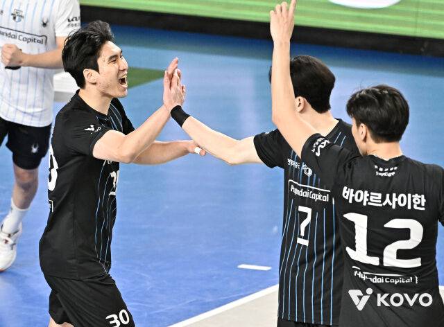 승리한 현대캐피탈./KOVO