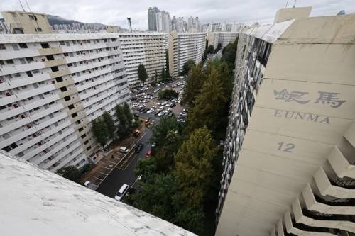 은마아파트 전경.