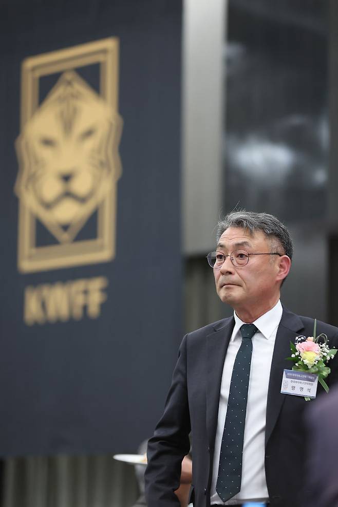 [서울=뉴시스] 한국여자축구연맹의 양명석 회장. (사진=한국여자축구연맹 제공) *재판매 및 DB 금지