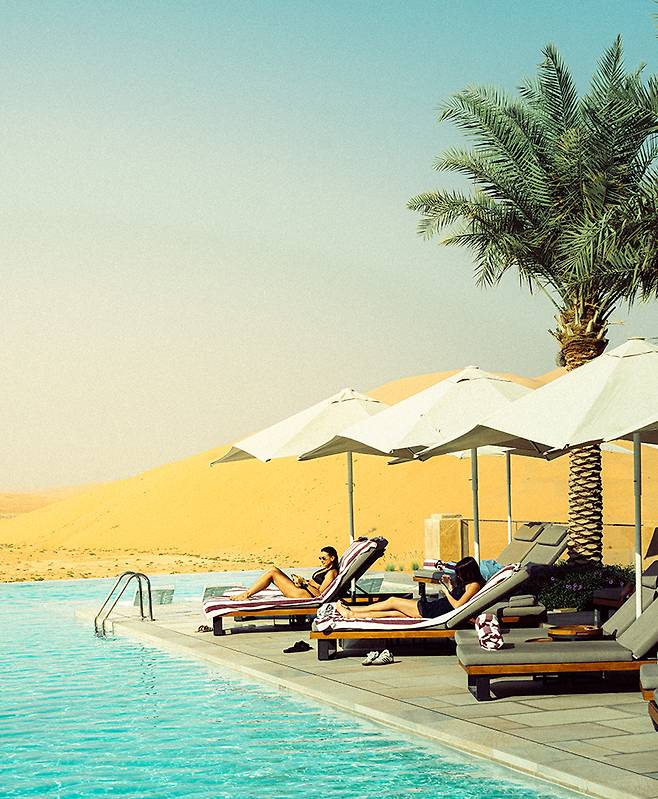 아난타라 카스르 알 사랍의 인피니티풀