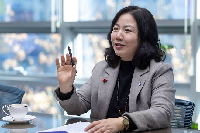 구연희 세종교육감 권한대행이 2026년 세종교육 비전에 대해 설명하고 있다. /세종시교육청 제공
