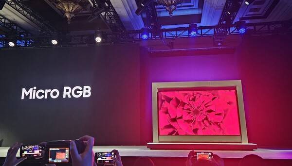삼성전자가 CES 2026에서 마이크로 RGB TV를 선보였다. [출처=진운용 기자]