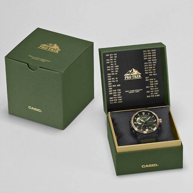 다카이치 사나에 일본 총리가 이재명 대통령에게 선물한 카시오 시계. (사진=청와대 제공)