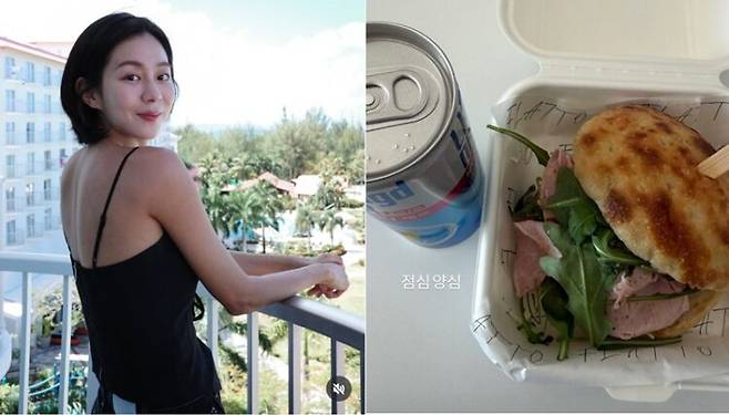 배우 유이가 맛있고 간단하게 먹을 수 있는 점심 메뉴를 공개했다. 사진=유이 소셜미디어