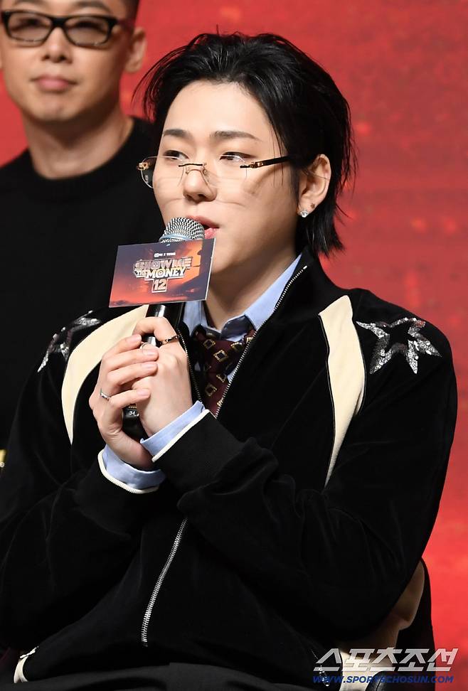 Mnet '쇼미더머니12' 제작발표회가 15일 서울 강남구 논현동 엘리에나 호텔에서 열렸다. 지코가 인터뷰를 하고 있다. 논현동=박재만 기자 pjm@sportschosun.com/2026.01.15/