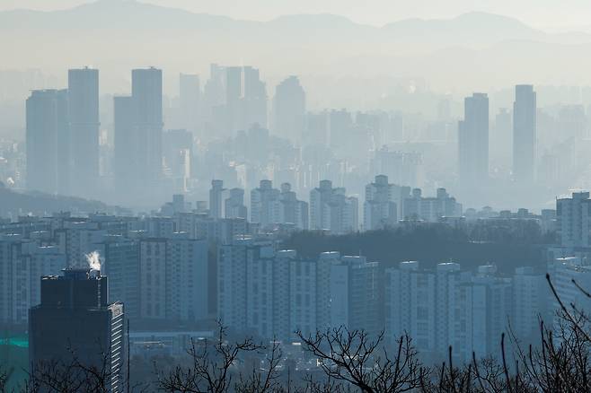 서울 남산에서 바라본 도심 아파트 단지. /뉴스1 ⓒ News1 안은나 기자