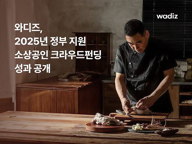 와디즈의 교육·정부사업 담당 자회사 와디즈임팩트는 2025년 한 해 동안 진행된 지역 소상공인, 예비 창업기업, 스타트업 대상 크라우드펀딩 주요 성과를 발표했다. ⓒ와디즈