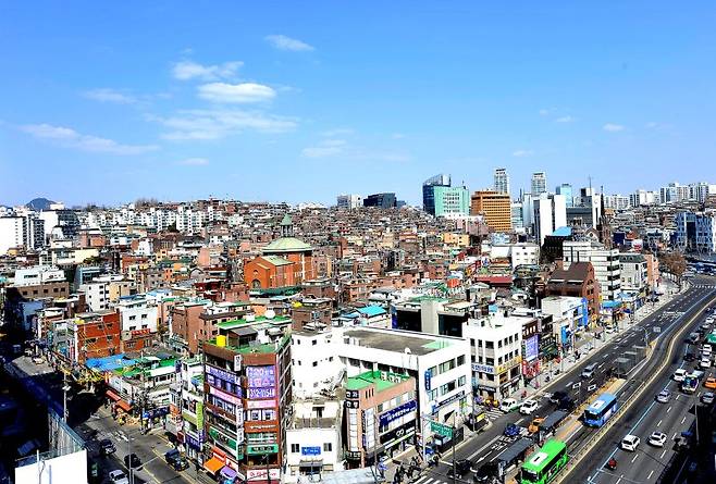 서울 서대문구 북아현2·3구역 전경. 서대문구 제공