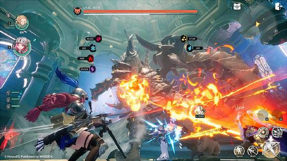 웹젠 '드래곤소드' 스크린샷. [사진=웹젠]