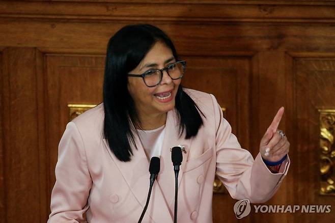 델시 로드리게스 베네수엘라 임시 대통령. [연합뉴스]