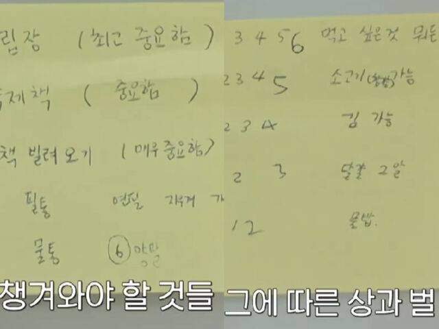 혜정이가 준비물을 안 가지고 오면 함소원이 그에 따른 상과 벌을 준다. / MBN '동치미'