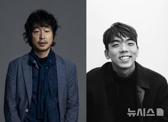 [서울=뉴시스]극공작소 마방진 고선웅(왼쪽) 예술감독과 극단 공놀이클럽 강훈구 대표. (사진=마포문화재단 제공)