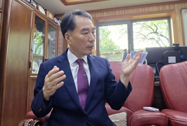 ▲이종범 전 사천시부의장. ⓒ프레시안(김동수)