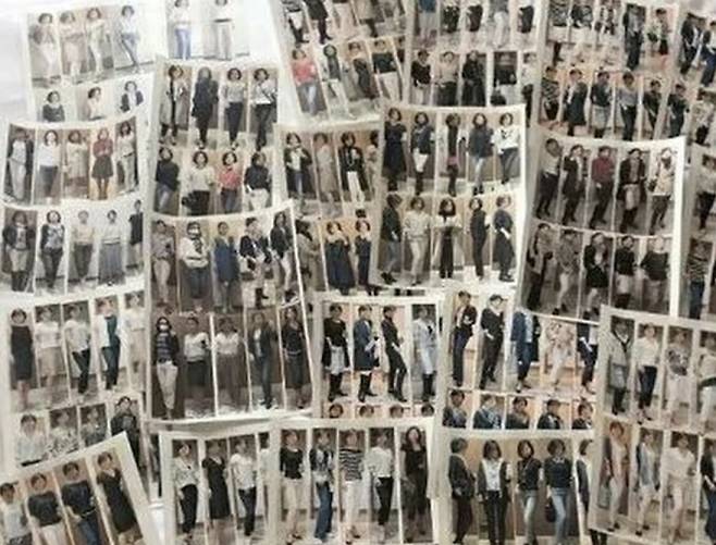 사쿠라다가 자신이 가장 좋아하는 스타일을 찾기 위해 13년 동안 찍은 3만장이 넘는 셀카 중 일부. SCMP 캡처