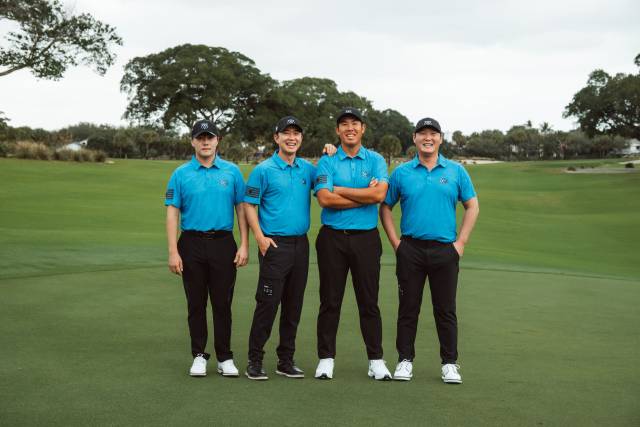 코리안GC 팀원인 김민규(왼쪽부터), 송영한, 안병훈, 대니 리. 사진 제공=LIV 골프
