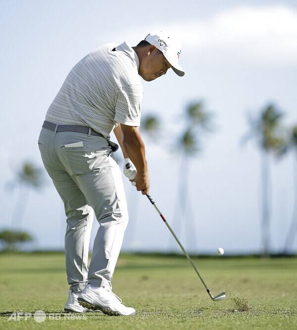 2026년 미국프로골프(PGA) 투어 개막전 '소니 오픈 인 하와이'에 출전한 김시우 프로가 1라운드에서 경기하는 모습이다. 사진제공=ⓒAFPBBNews = News1 (사진을 무단으로 사용하지 마십시오.)