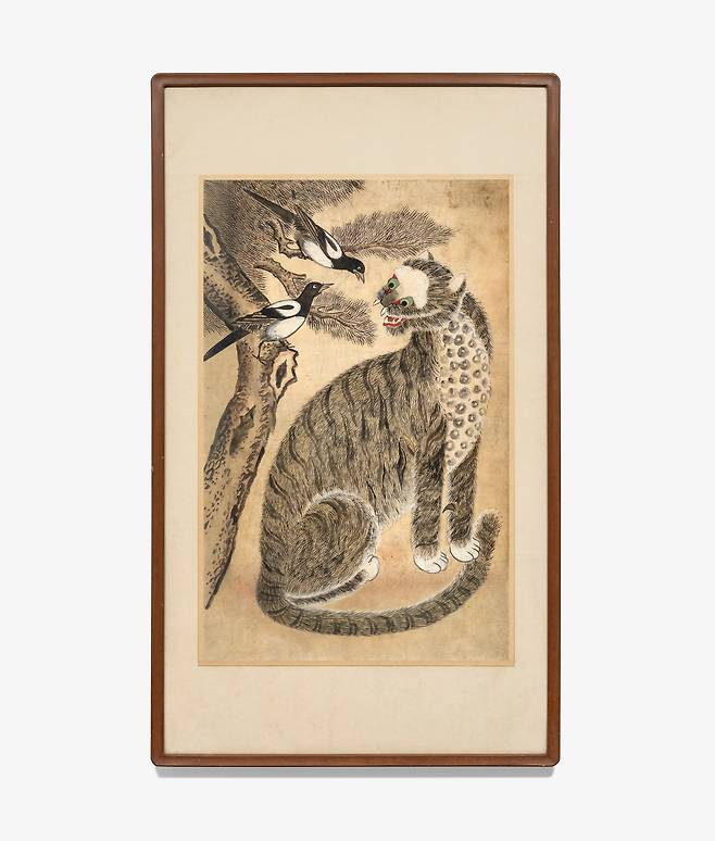 Hokjakdo, featuring a tiger and two magpies [GALLERY HYUNDAI]