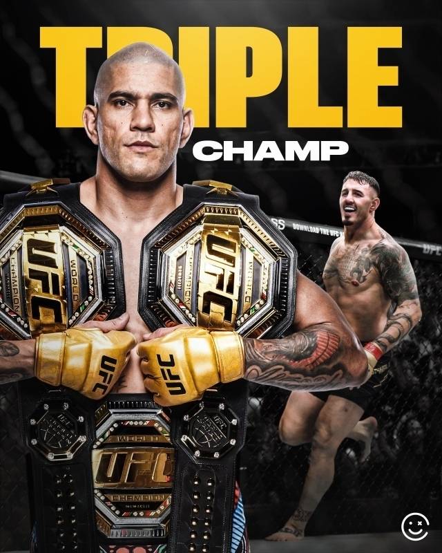 페레이라는 UFC 역사상 첫 세 체급 챔피언을 원하고 있다. 사진=해피 펀치 SNS