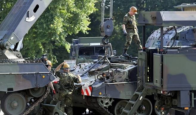 독일군 훈련장. [EPA=연합]