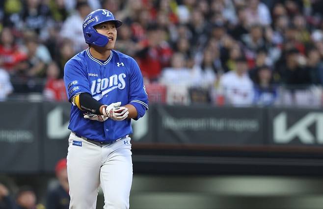 ▲ 장타력을 갖춘 유망주로 기대를 모은 공민규는 예상보다 크게 성장하지 못했다 ⓒ삼성라이온즈