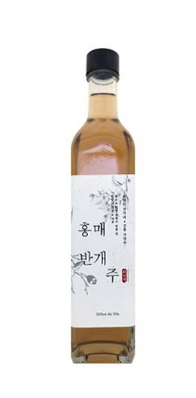 술빚는 전가네의 '홍매반개주] [제조사 홈페이지 캡처]