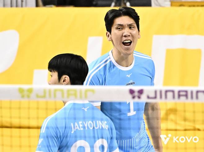 4연패 끊은 결정적 연속 블로킹 김규민 저 자신이 자랑스럽다