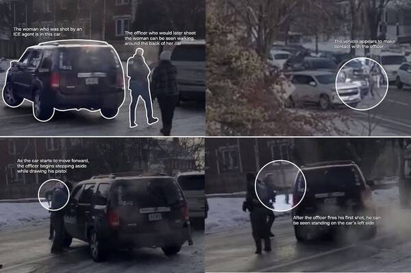 르네 굿 살해 당시 장면을 분석한 CNN 보도. 르네 굿은 ICE 요원에게 전혀 위협적이지 않았다(사진=CNN 홈페이지)