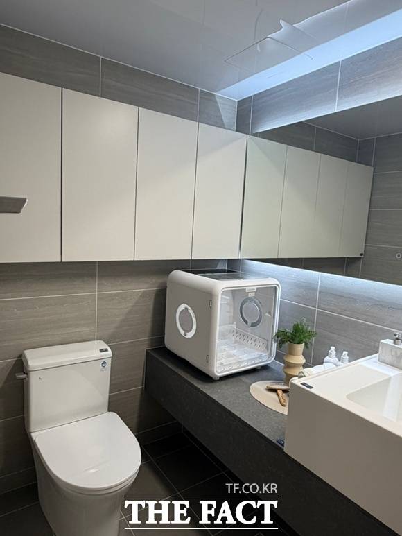 펫테리어 옵션을 선택하면 반려견 전용 욕실이 적용된다. /공미나 기자
