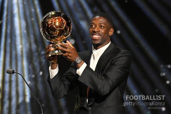 2025 발롱도르를 수상한 우스만 뎀벨레. 게티이미지코리아