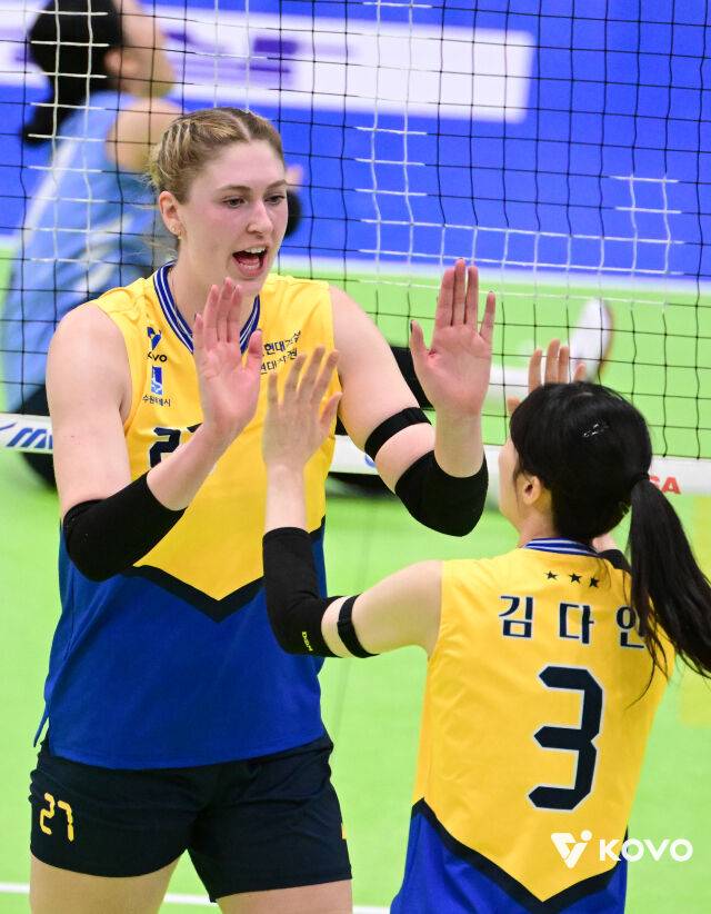 현대건설 카리와 김다인/KOVO