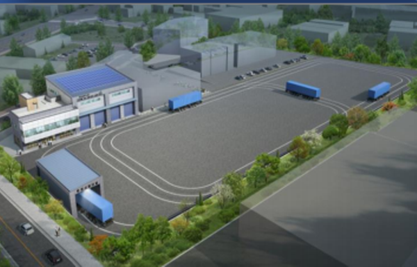 김해시 '고중량물 AMR 시험평가센터' 조감도. / 김해시